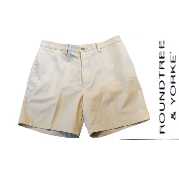 Roundtree and Yorke Easy Care Stretch Waist‎ Shorts - Size 38 - Picture 1 of 5